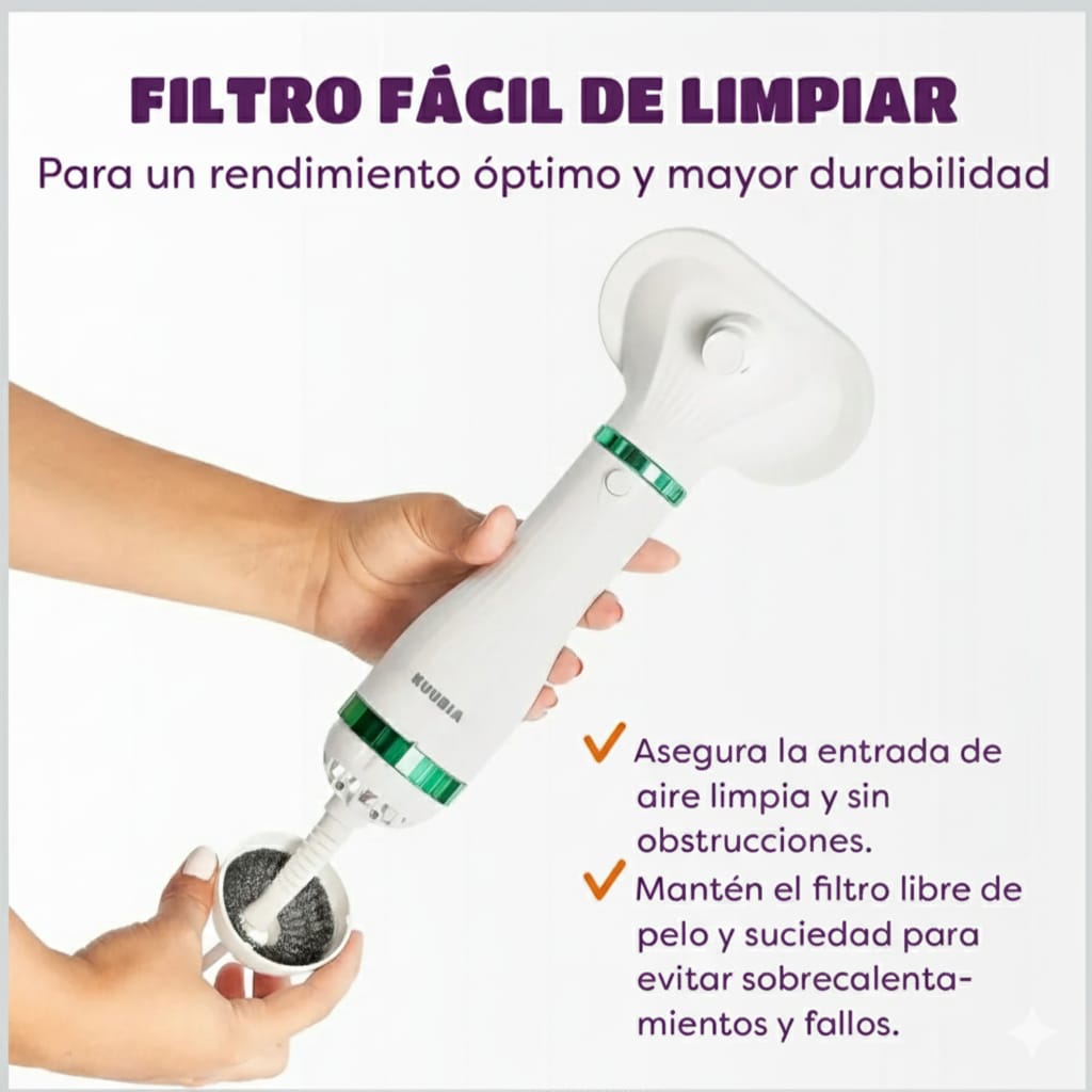 💨 Secador-Cepillo 2 en 1: Pelaje Suave, Secado Rápido y Sin Estrés
